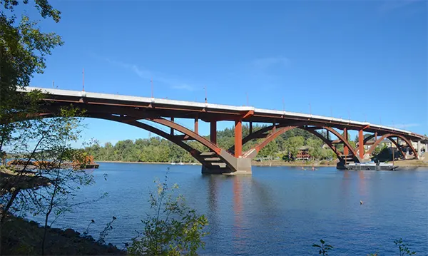 Sellwood Bridge at Sellwood Riverfront, Portland