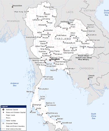 Thailand Map
