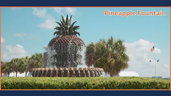 Pineapple Fountain in Charleston SC