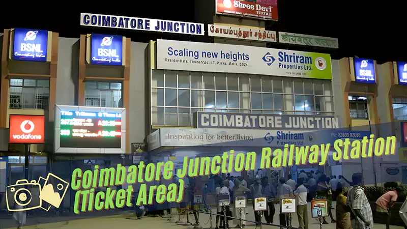 Coimbatore Junction Railway Station Ticket Area