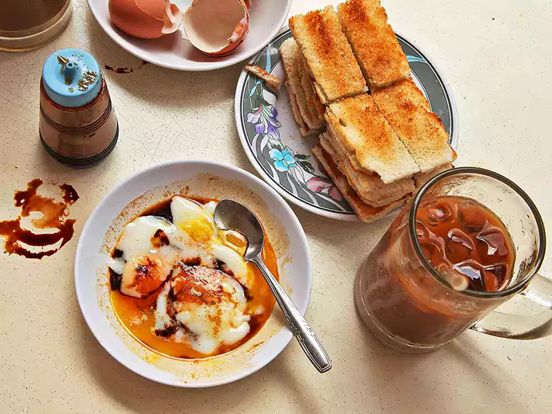 Kaya Toast and Soft Boiled Eggs
