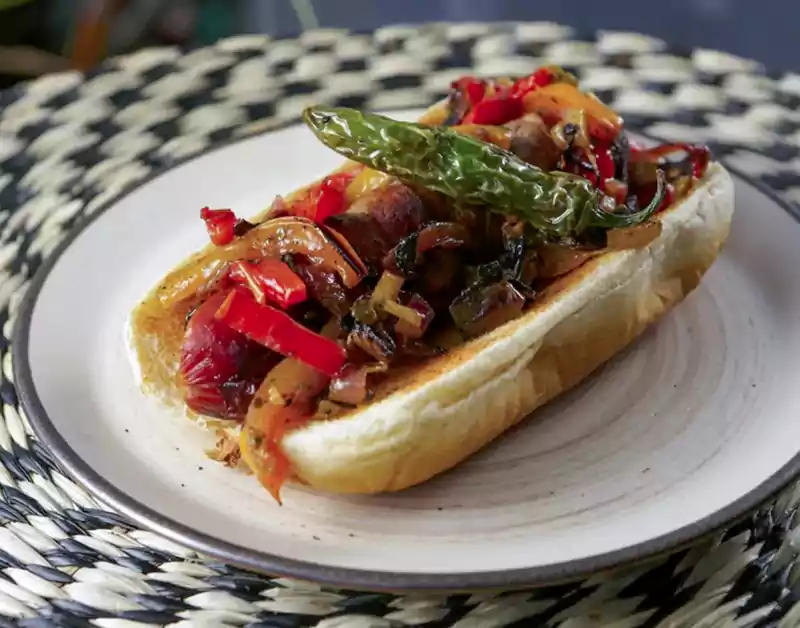 Bacon wrapped LA Street Dog